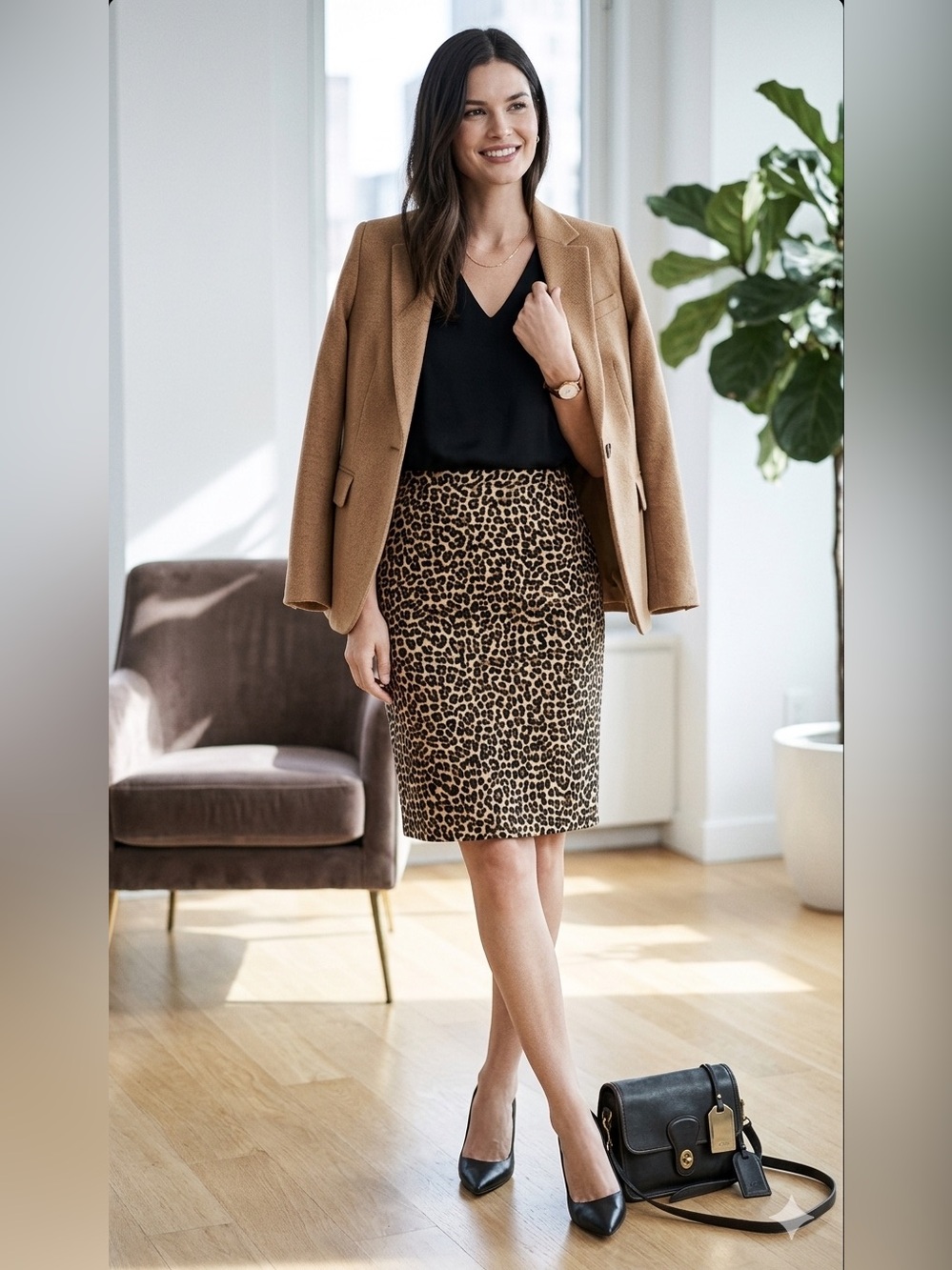 J.Crew EUC Leopard Print Pencil
Skirt some stretch tagged SZ 2 (runs big 6?)